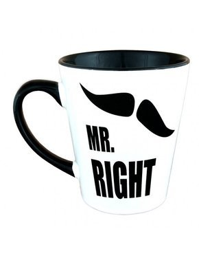 Kubek latte z czarnym uszkiem - MR. RIGHT