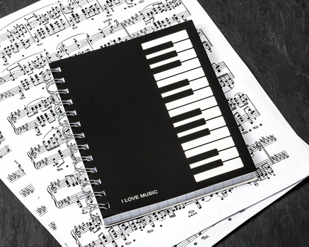 Notes muzyka - I LOVE MUSIC 