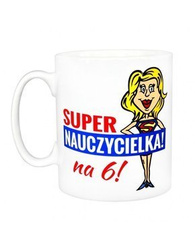 Kubek biały - Kubek Super Nauczycielka