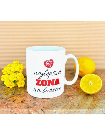 Kubek biały - Kubek Dla Żony - Najlepsza Żona