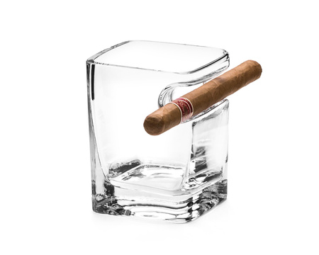 Szklanka na whisky i cygaro