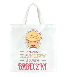 Torba na zakupy - Super Babeczka - pomarańczowa