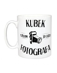 Kubek biały - Kubek Fotografa - Pstrykam, Bo Lubię!