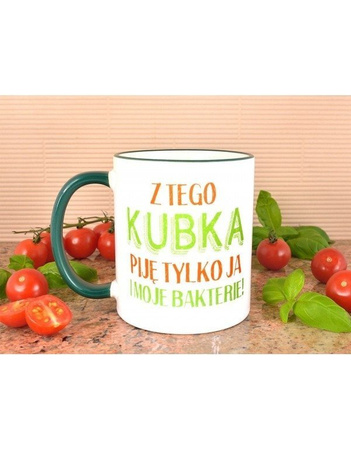 Kubek z zielonym uszkiem - Kubek Bakterie