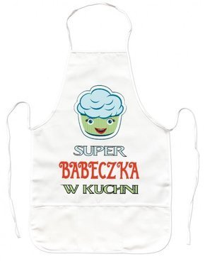 Fartuszek Kuchenny - Super babeczka w kuchni (zielona)