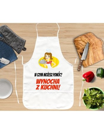 Fartuszek Kuchenny - W czym możesz pomóc? Wynocha z kuchni!