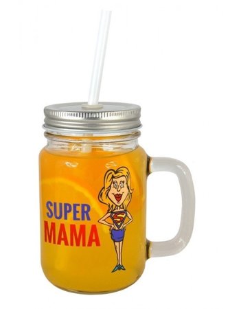 Słoiczek do picia - Super Mama