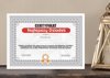 Certyfikat - Najlepszy Dziadek - ramka biała
